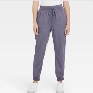 NWOT a new day dusty blue woven jogger pants